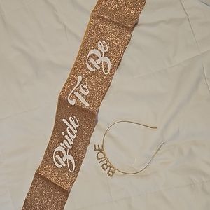 bride Headband and Bride to Be sash